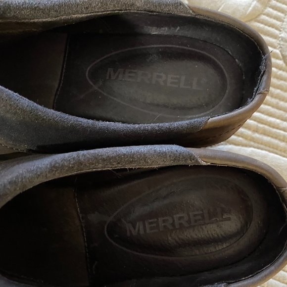 Lk New~ Merrell studded Suede Brown Mules-9 1/2 - Picture 12 of 13